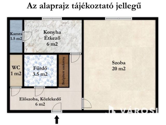Első emeleti garzon a Bartókon